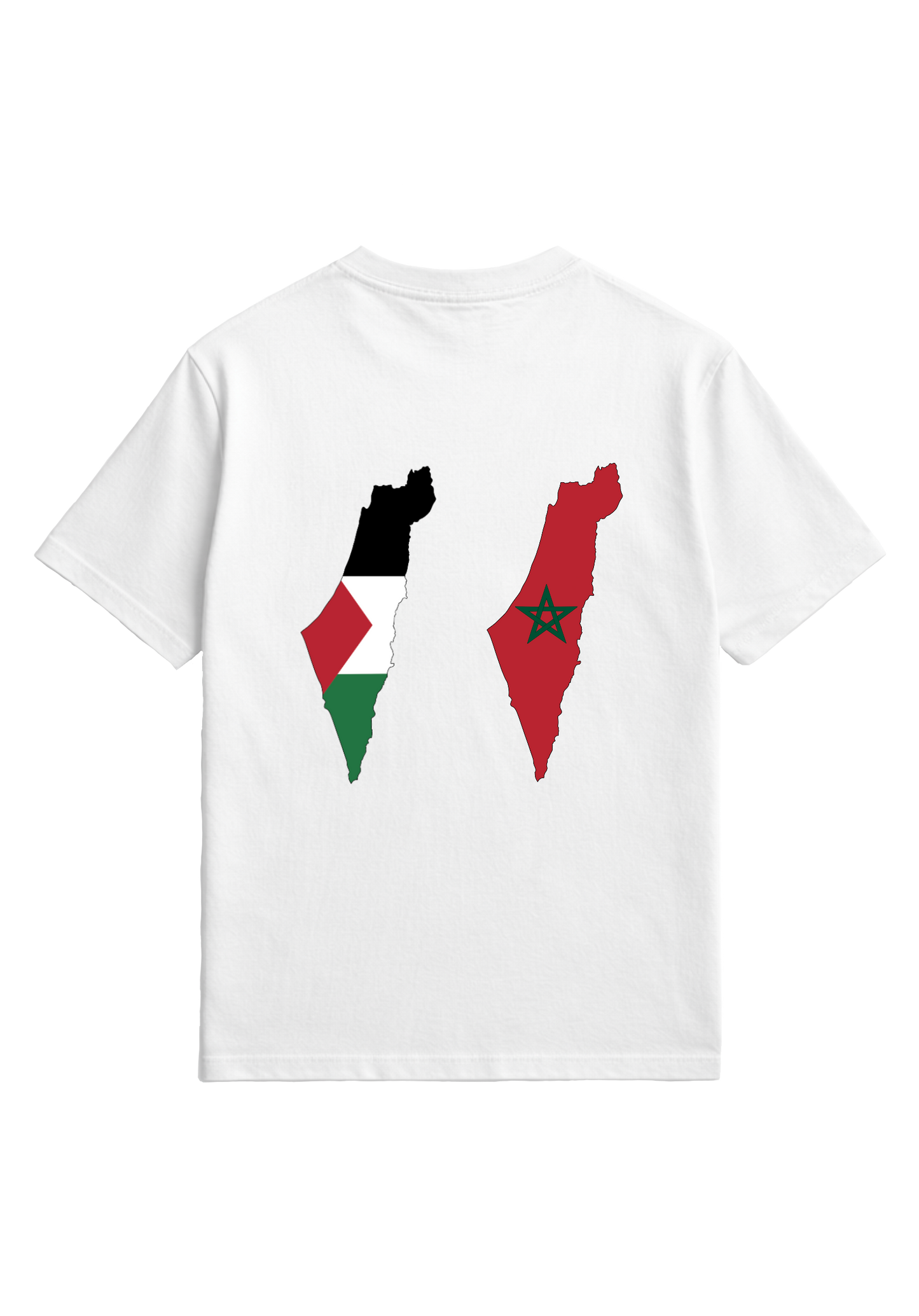 T-SHIRT UNISEXE PALESTINE BLANC