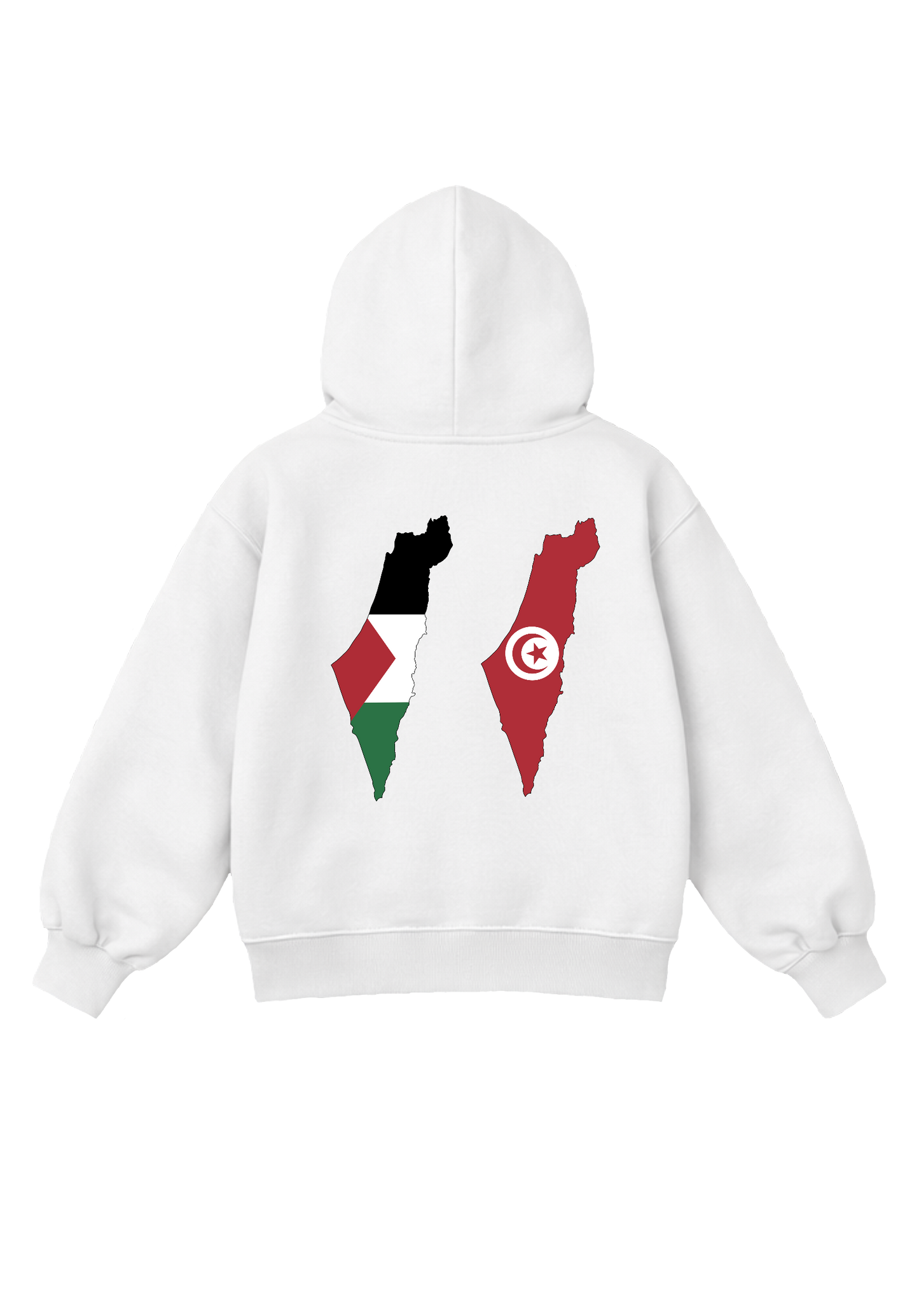 SWEAT UNISEXE PALESTINE BLANC